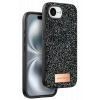 Mey İthalat®   iPhone 16E Bright Simli Kapak - Siyah