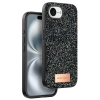 Mey İthalat®   iPhone 16E Bright Simli Kapak - Siyah