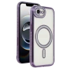 Mey İthalat®   iPhone 16E Joke Simli Magneticsafe Kılıf - Derin Mor