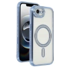 Mey İthalat®   iPhone 16E Joke Simli Magneticsafe Kılıf - Mavi