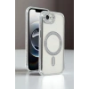 Mey İthalat®   iPhone 16E Joke Simli Magneticsafe Kılıf - Siyah