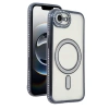 Mey İthalat®   iPhone 16E Joke Simli Magneticsafe Kılıf - Siyah