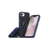 Mey İthalat®   iPhone 16E Kılıf Montreal Yüzüklü Silikon Kapak - Lacivert