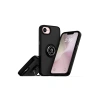 Mey İthalat®   iPhone 16E Kılıf Montreal Yüzüklü Silikon Kapak - Siyah