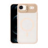 Mey İthalat®   iPhone 17 Air Remim Lensli Magsafe Standlı Kapak - Pembe
