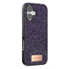Mey İthalat®   iPhone 17 Bright Simli Kapak - Derin Mor
