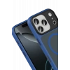Mey İthalat®   iPhone 17 Pro Max Megane Magsafe Kapak - Lacivert