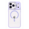 Mey İthalat®   iPhone 17 Pro Max Remim Lensli Magsafe Standlı Kapak - Lila