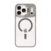 Mey İthalat®   iPhone 17 Pro Max Remim Lensli Magsafe Standlı Kapak - Titan Gri