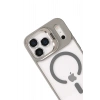 Mey İthalat®   iPhone 17 Pro Remim Lensli Magsafe Standlı Kapak - Titan Gri