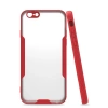 Mey İthalat®   iPhone 6 Kılıf Platin Silikon - Kırmızı