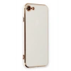 Mey İthalat®   iPhone 7 Kılıf Volet Silikon - Beyaz