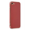 Mey İthalat®   iPhone 7 Kılıf Volet Silikon - Kırmızı