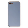 Mey İthalat®   iPhone 7 Kılıf Volet Silikon - Mavi
