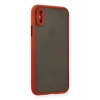 Mey İthalat®   iPhone X Kılıf Montreal Silikon Kapak - Kırmızı