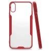 Mey İthalat®   iPhone X Kılıf Platin Silikon - Kırmızı