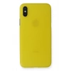 Mey İthalat®   iPhone X Kılıf PP Ultra İnce Kapak - Sarı