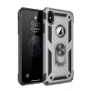 Mey İthalat®   iPhone X Kılıf Sofya Yüzüklü Silikon Kapak - Gümüş