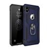 Mey İthalat®   iPhone X Kılıf Sofya Yüzüklü Silikon Kapak - Lacivert