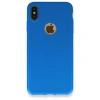 Mey İthalat®   iPhone XS Max Kılıf First Silikon - Mavi
