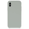 Mey İthalat®   iPhone XS Max Kılıf Lansman Legant Silikon - Açık Gri