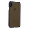 Mey İthalat®   iPhone XS Max Kılıf Montreal Silikon Kapak - Lacivert