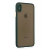Mey İthalat®   iPhone XS Max Kılıf Montreal Silikon Kapak - Yeşil