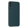 Mey İthalat®   iPhone XS Max Kılıf Nano içi Kadife Silikon - Koyu Yeşil
