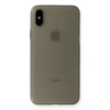 Mey İthalat®   iPhone XS Max Kılıf PP Ultra İnce Kapak - Gri