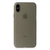 Mey İthalat®   iPhone XS Max Kılıf PP Ultra İnce Kapak - Gri