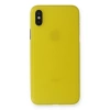 Mey İthalat®   iPhone XS Max Kılıf PP Ultra İnce Kapak - Sarı