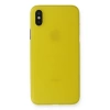 Mey İthalat®   iPhone XS Max Kılıf PP Ultra İnce Kapak - Sarı