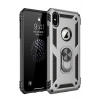 Mey İthalat®   iPhone XS Max Kılıf Sofya Yüzüklü Silikon Kapak - Gümüş