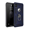 Mey İthalat®   iPhone XS Max Kılıf Sofya Yüzüklü Silikon Kapak - Lacivert