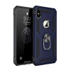 Mey İthalat®   iPhone XS Max Kılıf Sofya Yüzüklü Silikon Kapak - Lacivert