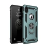 Mey İthalat®   iPhone XS Max Kılıf Sofya Yüzüklü Silikon Kapak - Yeşil