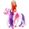 Mey İthalat® Jasmine Atlı Bebek Beyaz-Pembe