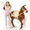 Mey İthalat® Jasmine Atlı Bebek Kahve-Bej