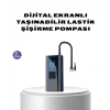 Mey İthalat® Kablosuz Dijital Lastik Şişirme Pompası LED Işıklı 80W