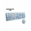 Mey İthalat® Kablosuz Klavye Mouse Seti mavi