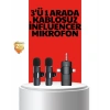 Mey İthalat® Kablosuz Mikrofon - Telefon ve Bilgisayar Uyumlu