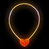 Mey İthalat® Karanlıkta Yanan Glow Stick Kalp Şekilli Kolye 6 Renk 6 Adet