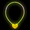 Mey İthalat® Karanlıkta Yanan Glow Stick Kalp Şekilli Kolye 6 Renk 6 Adet