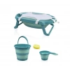 Mey İthalat®  Katlanır Banyo 5Li Küvet Seti 596 Turkuaz