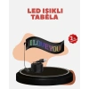 Mey İthalat® Kayan Yazı Destekli RGB LED Reklam Paneli USB ile Kolay Kurulumlu