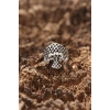 Mey İthalat® Kuru Kafa Desen Ayarlanabilir Yüzük
