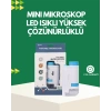 Mey İthalat® LED Aydınlatmalı 80–200 Kat Büyütmeli Cep Mikroskop