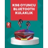 Mey İthalat® Led Işıklı Kablosuz Gaming Kulaklık Ergonomik Tasarım
