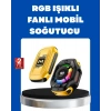 Mey İthalat® Manyetik Montajlı Dijital Ekranlı Telefon Soğutucu