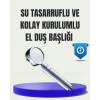 Mey İthalat® Masaj ve Yağmur Modlu Su Tasarruflu Duş Başlığı